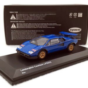 1:64 KYOSHO Car Model Lamborghini Countach LP500S Blue Car Toy Collectible - 图片 1