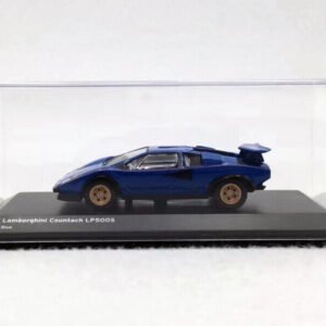 1:64 KYOSHO Car Model Lamborghini Countach LP500S Blue Car Toy Collectible - 图片 3