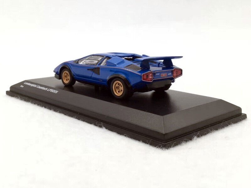 1:64 KYOSHO Car Model Lamborghini Countach LP500S Blue Car Toy Collectible