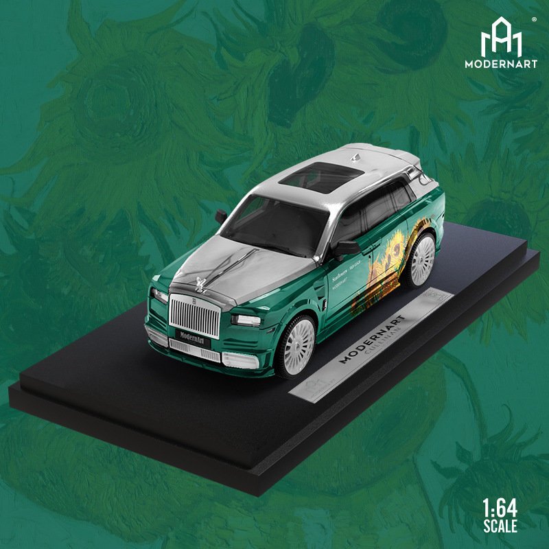 TM 1:64 MANSORY RollsRoyce Cullinan Van Gogh Star Moon Night Sunflower Car Model