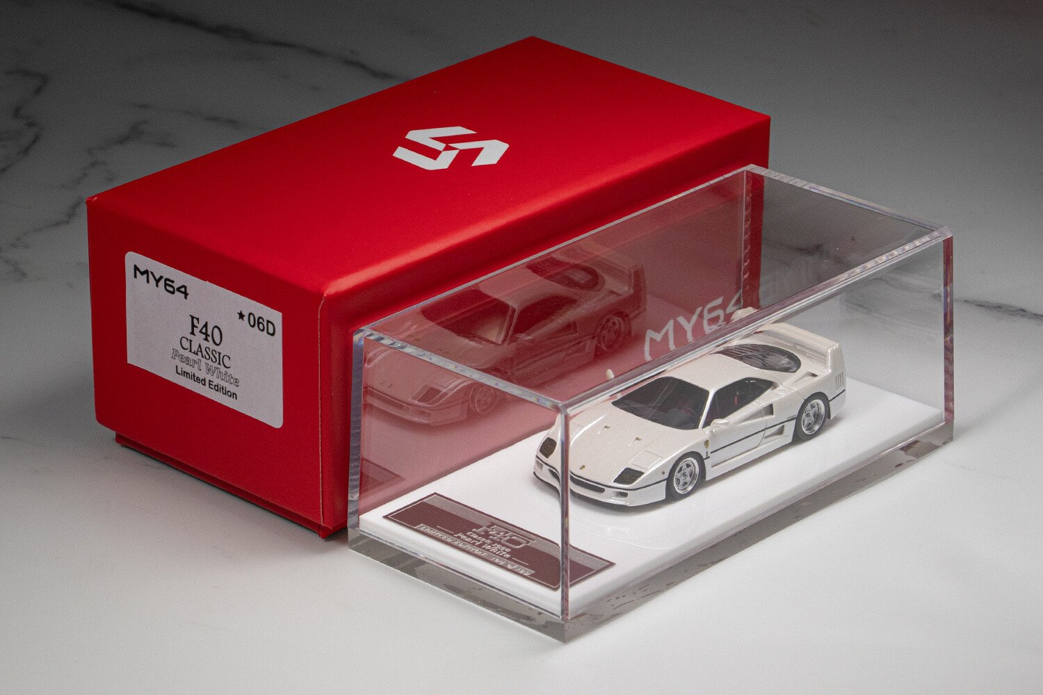 SCM MY64 1:64 for Ferrari F40 Car Model Resin Limited Edition - 图片 1