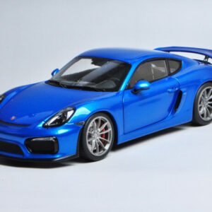 Schuco Model 1:18 Scale Porsche Cayman GT4 Blue Diecast Car Model - 图片 3