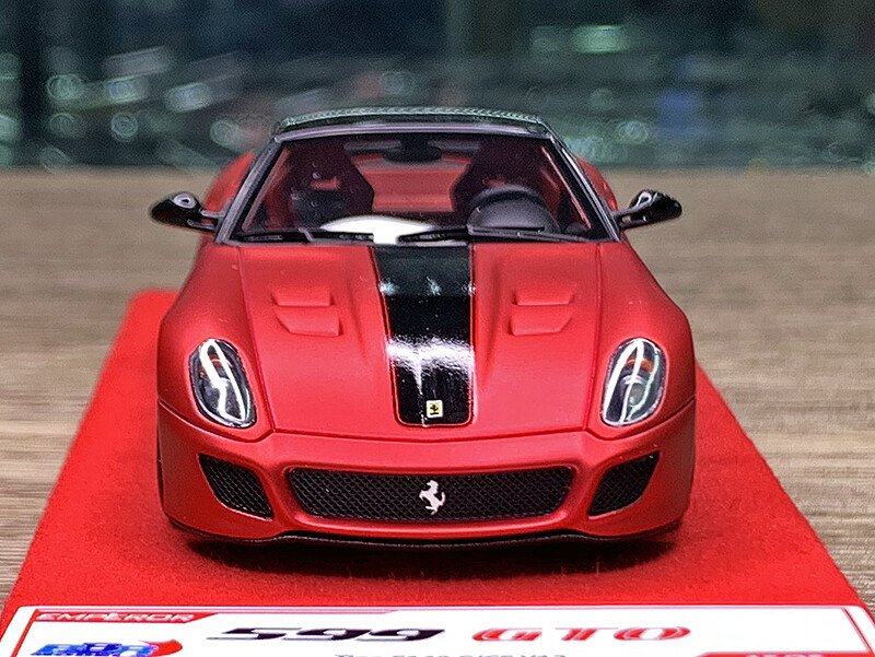 BBR 1:43 Scale Ferrari 599 GTO Resin Car Model Collection Matt F1 2007