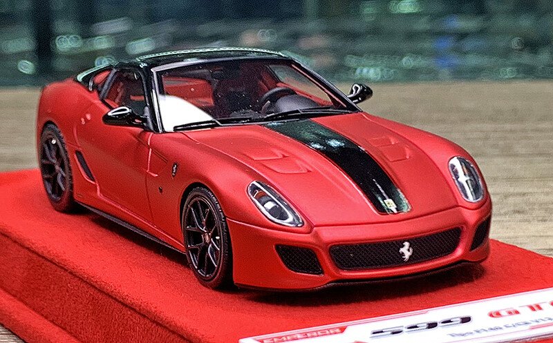 BBR 1:43 Scale Ferrari 599 GTO Resin Car Model Collection Matt F1 2007