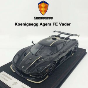 FrontiArt 1:18 Scale Koenigsegg Agera FE Vader Car Model Limited Carbon Toys - 图片 2