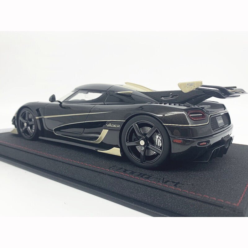 FrontiArt 1:18 Scale Koenigsegg Agera FE Vader Car Model Limited Carbon Toys