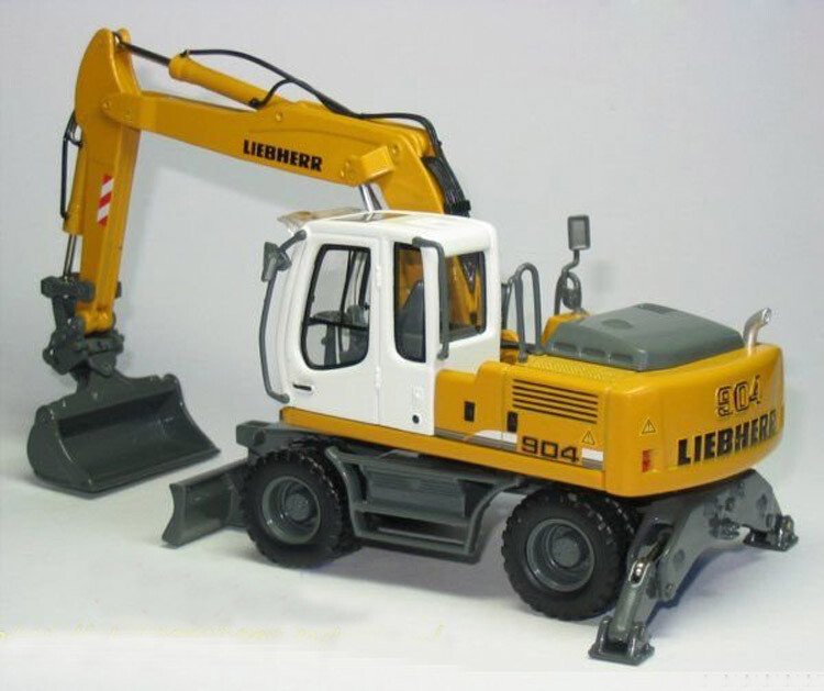 1:50 Liebhe a904c multifunctional wheel replaceable grab excavator model 58004