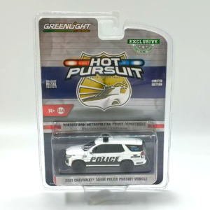1:64 2021 FOR Chevrolet Tahe River Police Chase Car Scale Alloy Car Model