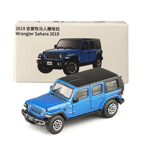 1:64 For Wrangler Sahara 2019 Model Car Diecast Vehicle Collection Kids Gift