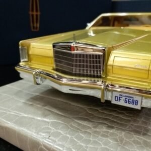 1:18 AMC 1/18 Lincoln Continental Mark V Gold Car Model Toys - 图片 5