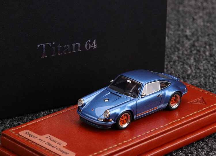Make Up Titan 1:64 Scale Porsche Singer 911 964 Coupe Car Model Toys