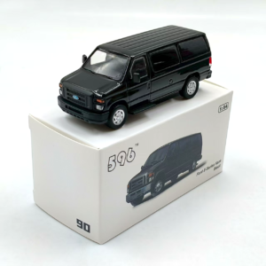 1:64 E350 van New York police uniformed officers in black, alloy model of van