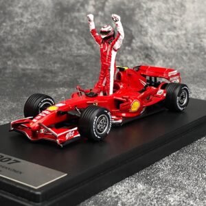 Looksmart 1:43 Ferrari F1 2007 China Station Kimi Raikkonen with doll car model - 图片 1