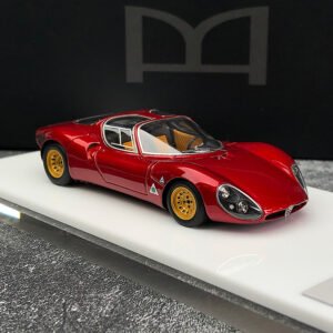DMH 1:43 Dark Red Alfa Romeo tipo33 Stradale Resin Collection Car Model - 图片 2
