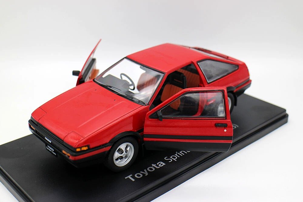For Toyota Sprinter Trueno 1983 2 Open Door 1:24 Scale Die-Cast Model Car New