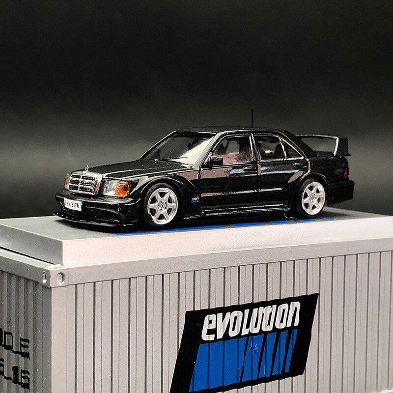 Tw Benz 190E 2.5 Evo 1:64 car model with container alloy collection ornaments