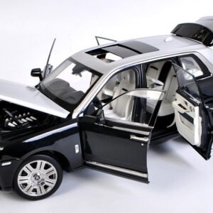 1:18 Rolls-Royce Cullinan Black Sliver Diecast Model Car New