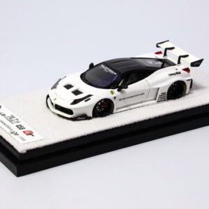 JEC 1:64 Ferrari LB 458 GT Liberty Walk Pearl White Car Model - 图片 1