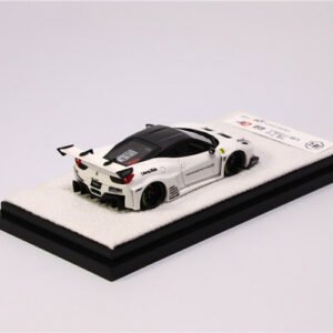 JEC 1:64 Ferrari LB 458 GT Liberty Walk Pearl White Car Model - 图片 2