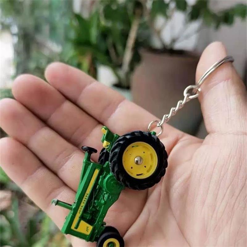 1:64 for John 720 Tractor Keyring Mobile Phone Chain Pendant Key Chain Gifts