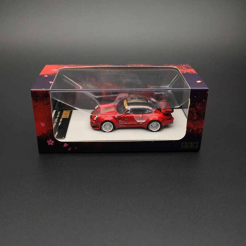 1: 64 PGM red cherry RWB 964 car model