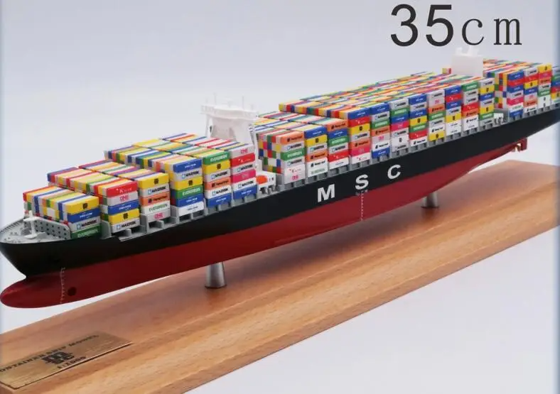 1:1000 Scale 35cm COSCO One Container Ship Model Shipping Company Gift Boys