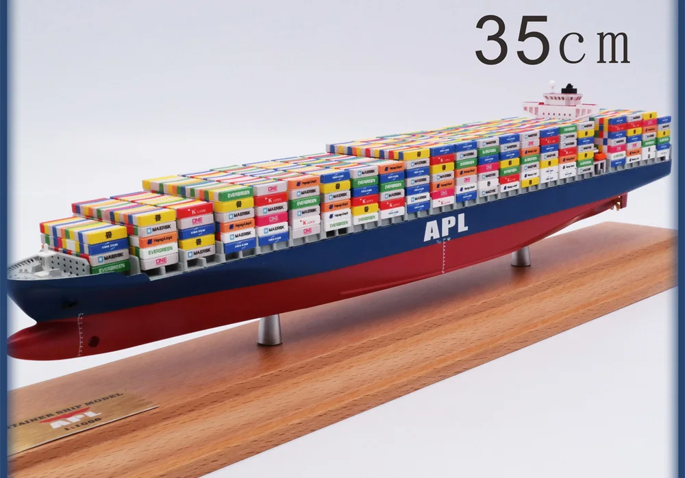 1:1000 Scale 35cm COSCO One Container Ship Model Shipping Company Gift Boys