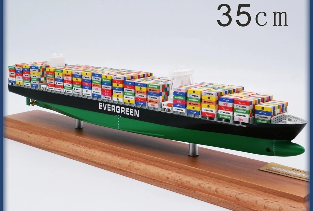 1:1000 Scale 35cm COSCO One Container Ship Model Shipping Company Gift Boys