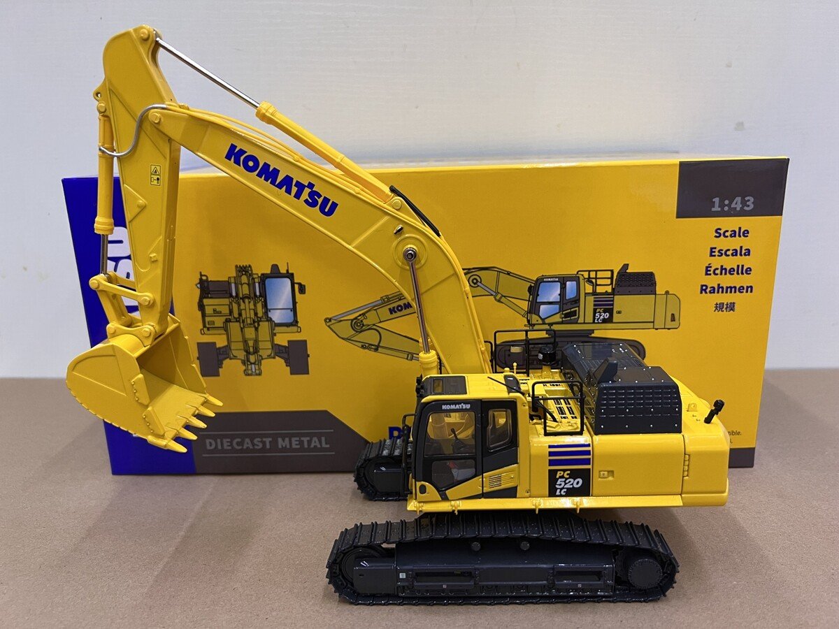 1:43 For KOMATSU PC520LC-11M0 Excavator Alloy model Gifts - 图片 3