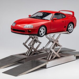 LCD 1/18 Diecast for Toyota Supra A80 Alloy Car Model Red with Lift Replica