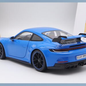 1/18 Diecasts for Porsche 911 992 GT3 2022 Alloy Car Model Blue Rivera - 图片 2