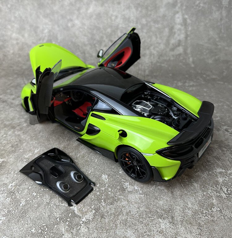 LCD 1/18 Diecast for McLaren 600LT Open Car Model Purple Green Yellow