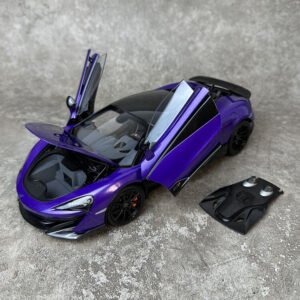 LCD 1/18 Diecast for McLaren 600LT Open Car Model Purple Green Yellow