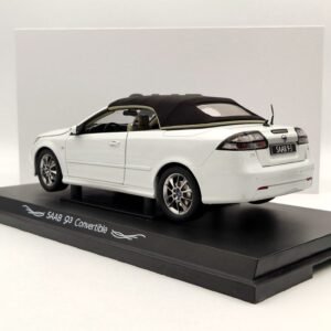1:18 Die-Cast For SAAB 93 9-3 Convertible Soft Top Sport Car 4 Door Open White - 图片 1