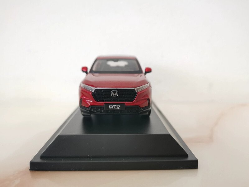 1:43 2023 ForHonda CRV car Model RED SUV Alloy Collectible Gifts Souvenir Toys