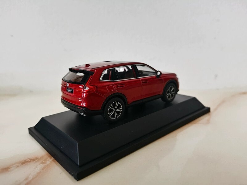 1:43 2023 ForHonda CRV car Model RED SUV Alloy Collectible Gifts Souvenir Toys
