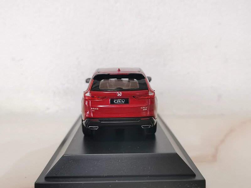 1:43 2023 ForHonda CRV car Model RED SUV Alloy Collectible Gifts Souvenir Toys