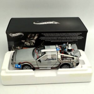 1/18 Back To The Future Time Machine Fly Diecast Car Model Gift - 图片 2