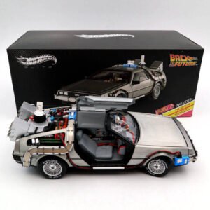 1/18 Back To The Future Time Machine Fly Diecast Car Model Gift - 图片 3