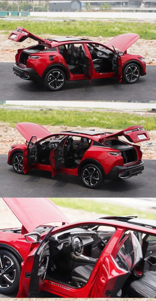 Red 1:18 Scale for Peugeot 408X Model Car Model Toys Gift