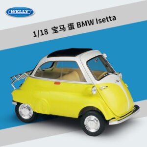 Toy Vehicles Welly 1:18 Scale Red BMW Isetta Diecast Alloy Car Model