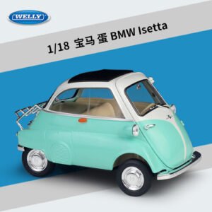 Toy Vehicles Welly 1:18 Scale Red BMW Isetta Diecast Alloy Car Model