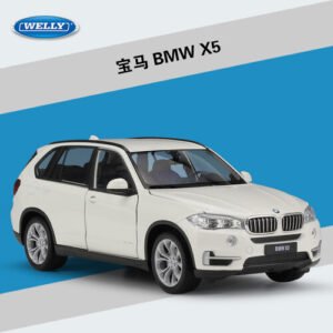 1:24 WELLY Diecast Cars Model BMW X5 2015 Black SUV Car Kid Vehicle Toys