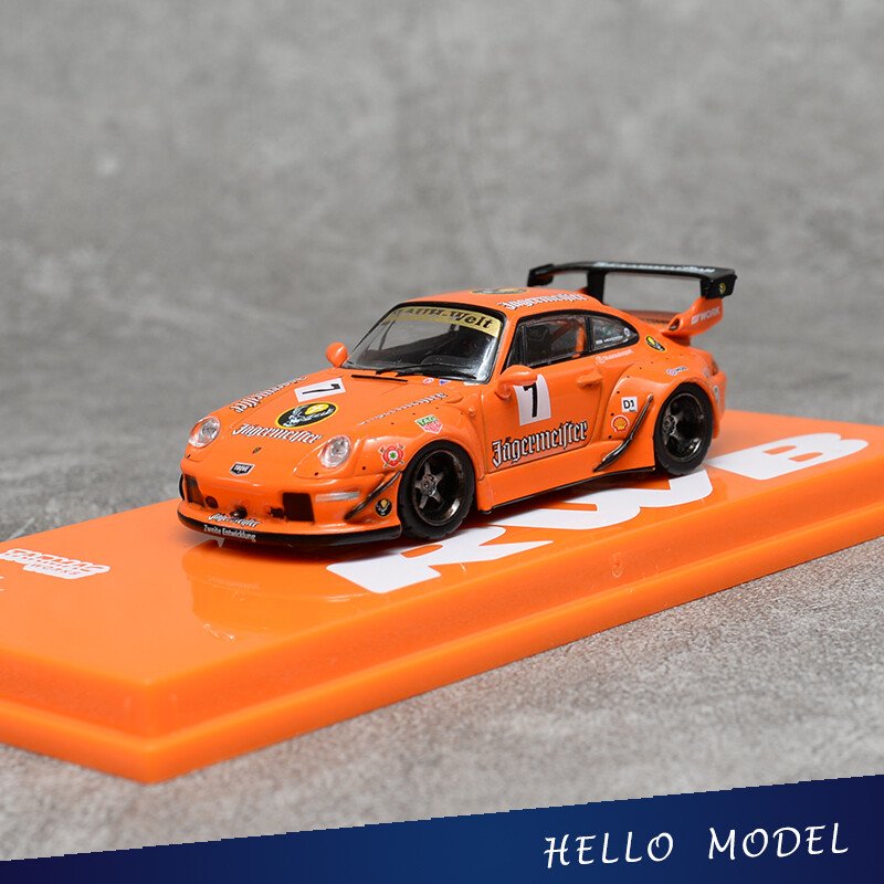 Tarmac Works TW 1:64 Porsche 993 Jagermeister #7 RAUH-Welt Begriff RWB Car Model