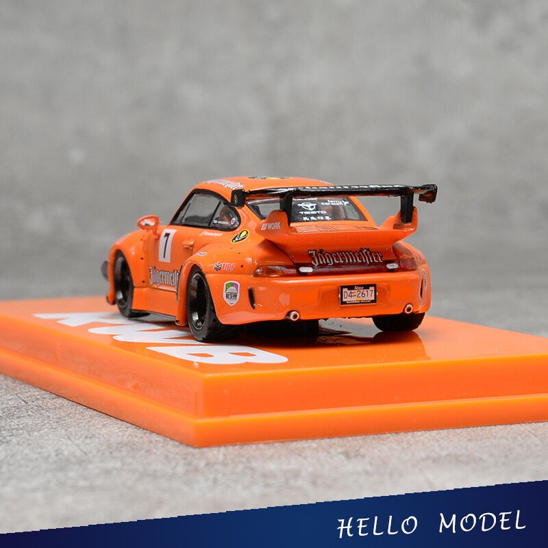 Tarmac Works TW 1:64 Porsche 993 Jagermeister #7 RAUH-Welt Begriff RWB Car Model