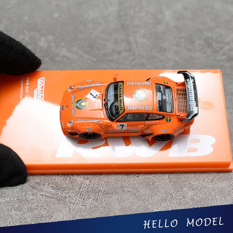 Tarmac Works TW 1:64 Porsche 993 Jagermeister #7 RAUH-Welt Begriff RWB Car Model