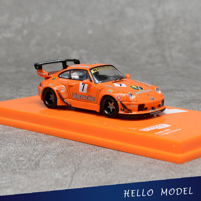 Tarmac Works TW 1:64 Porsche 993 Jagermeister #7 RAUH-Welt Begriff RWB Car Model