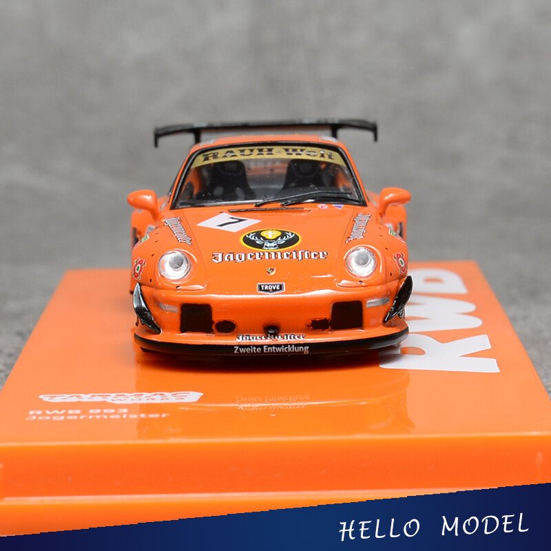 Tarmac Works TW 1:64 Porsche 993 Jagermeister #7 RAUH-Welt Begriff RWB Car Model