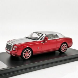 DCM 1:64 Scale Rolls-Royce Phantom Coupe Red&Silver Diecast Car Model