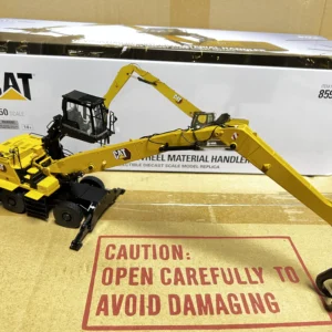 DM 1:50 CAT MH3040 Caterpillar Raw Material Handler Alloy Engineering Vehicle Grab Bucket Model 85958 - 图片 3